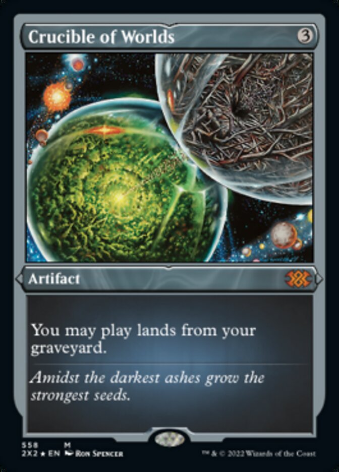 Crucible of Worlds (Foil Etched) [Double Masters 2022] | The CG Realm
