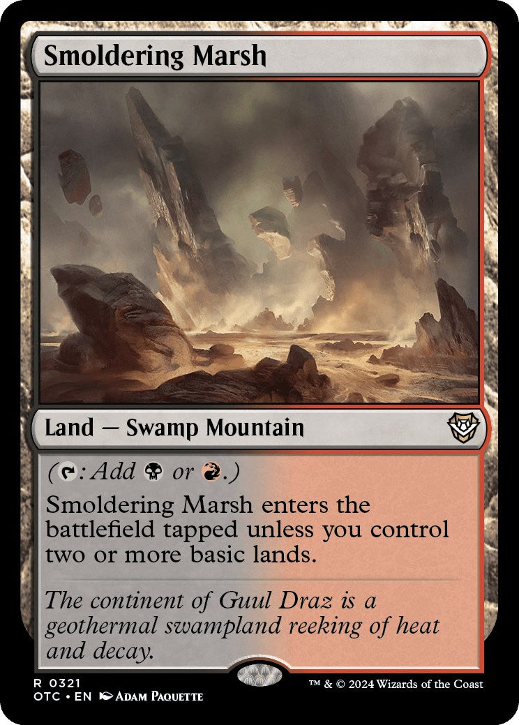 Smoldering Marsh [Outlaws of Thunder Junction Commander] | The CG Realm