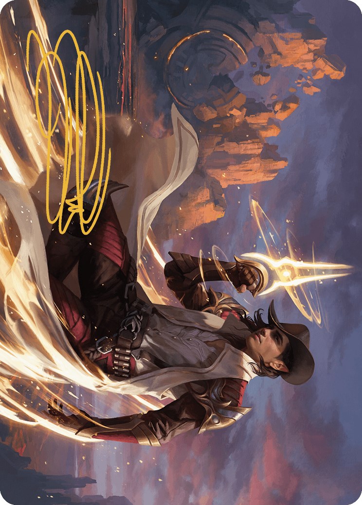 Kellan, the Kid Art Card (Gold-Stamped Signature) [Outlaws of Thunder Junction Art Series] | The CG Realm