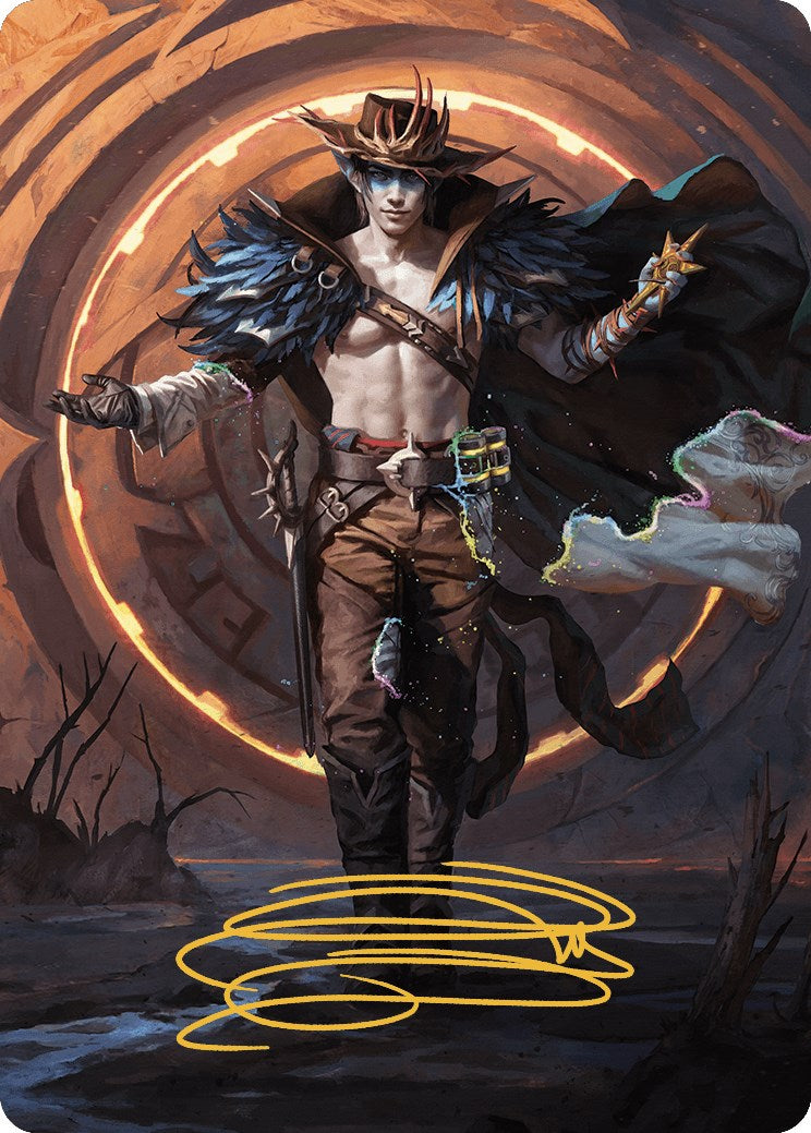 Oko, the Ringleader Art Card (29/54) (Gold-Stamped Signature) [Outlaws of Thunder Junction Art Series] | The CG Realm