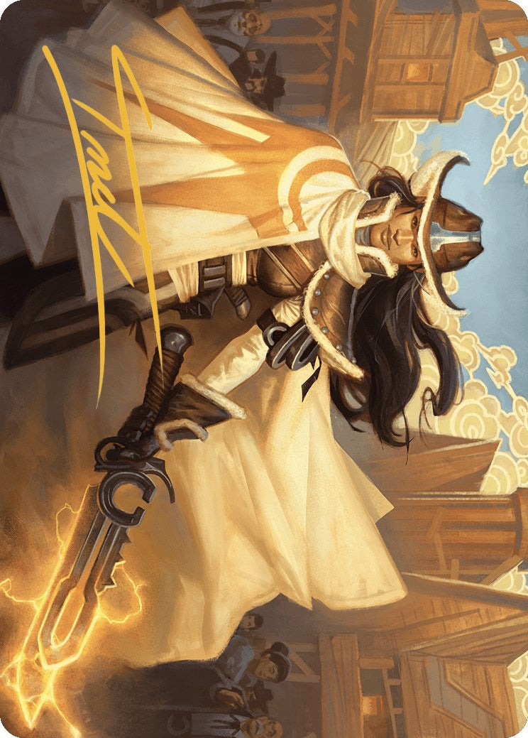 Omenport Vigilante Art Card (Gold-Stamped Signature) [Outlaws of Thunder Junction Art Series] | The CG Realm