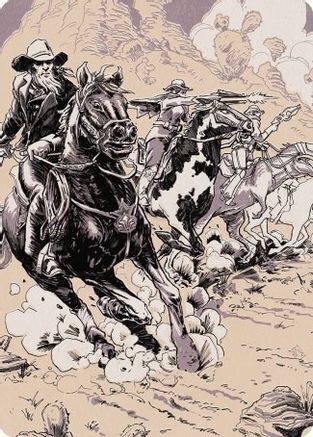 Overwhelming Forces Art Card (ASOTJ-040) - Art Series: Outlaws of Thunder Junction