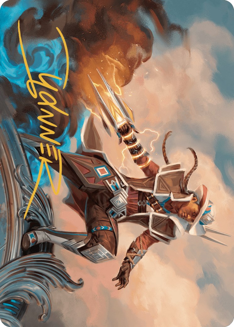 Annie Flash, the Veteran Art Card (Gold-Stamped Signature) [Outlaws of Thunder Junction Art Series] | The CG Realm