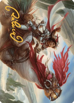 Frontier Seeker Art Card (Gold-Stamped Signature) (ASOTJ-002) - Art Series: Outlaws of Thunder Junction