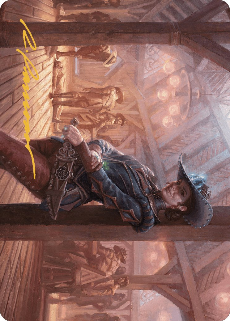 Marchesa, Dealer of Death Art Card (Gold-Stamped Signature) [Outlaws of Thunder Junction Art Series] | The CG Realm