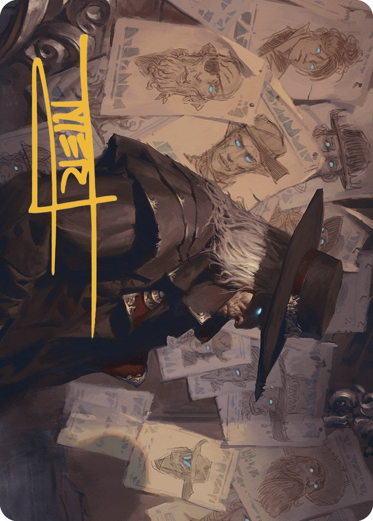 Lazav, Familiar Stranger Art Card (Gold-Stamped Signature) [Outlaws of Thunder Junction Art Series] | The CG Realm