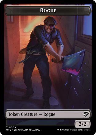 Rogue // The Monarch Double-Sided Token (OTC-9 // 29) - Commander: Outlaws of Thunder Junction