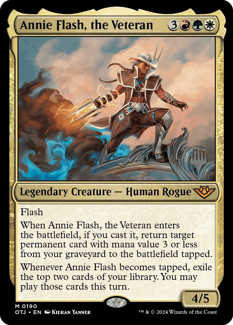 Annie Flash, the Veteran (Promo Pack) [Outlaws of Thunder Junction Promos] | The CG Realm