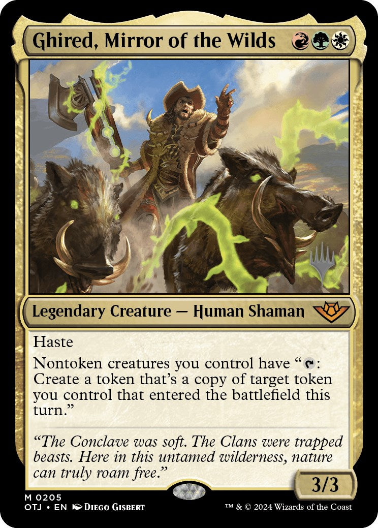 Ghired, Mirror of the Wilds (Promo Pack) [Outlaws of Thunder Junction Promos] | The CG Realm