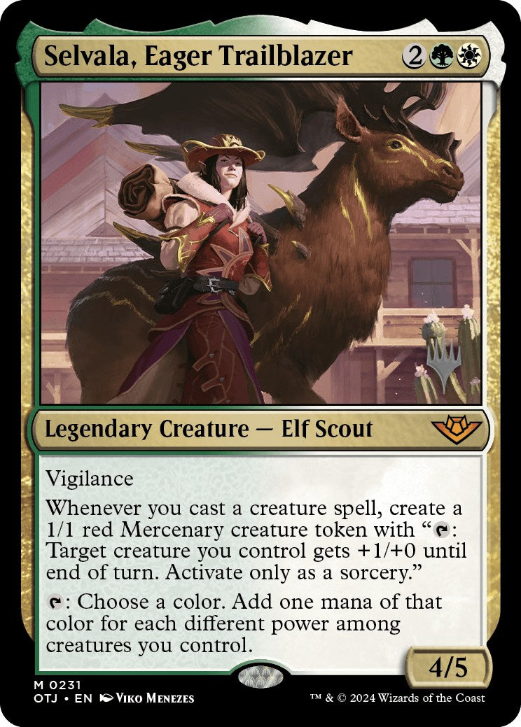 Selvala, Eager Trailblazer (Promo Pack) [Outlaws of Thunder Junction Promos] | The CG Realm