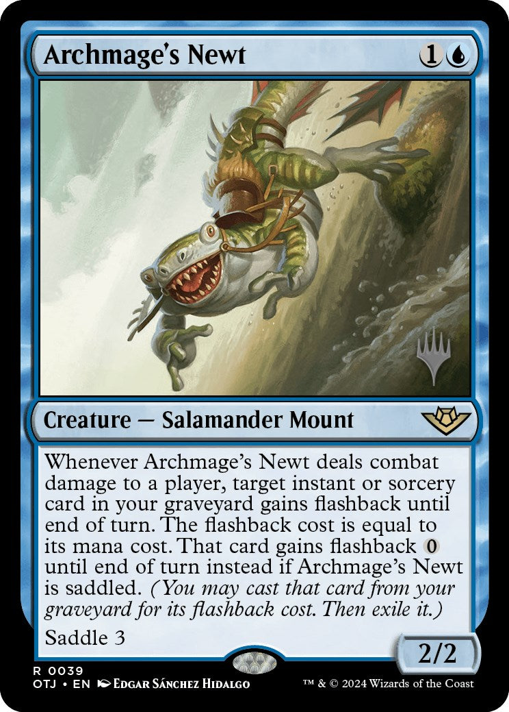Archmage's Newt (Promo Pack) [Outlaws of Thunder Junction Promos] | The CG Realm