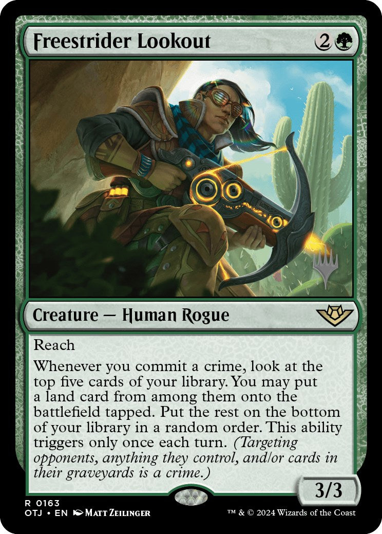 Freestrider Lookout (Promo Pack) [Outlaws of Thunder Junction Promos] | The CG Realm