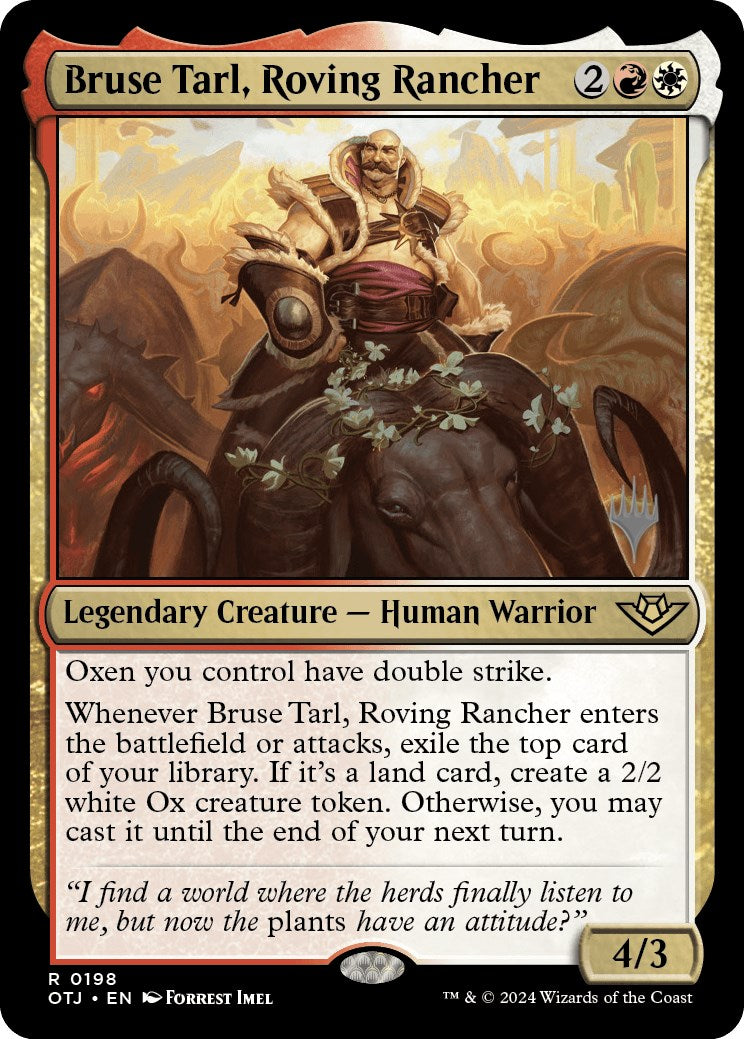 Bruse Tarl, Roving Rancher (Promo Pack) [Outlaws of Thunder Junction Promos] | The CG Realm