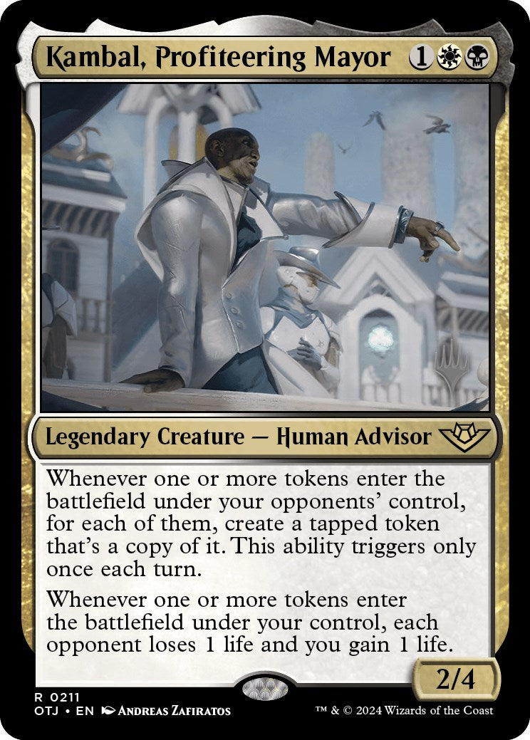 Kambal, Profiteering Mayor (Promo Pack) [Outlaws of Thunder Junction Promos] | The CG Realm