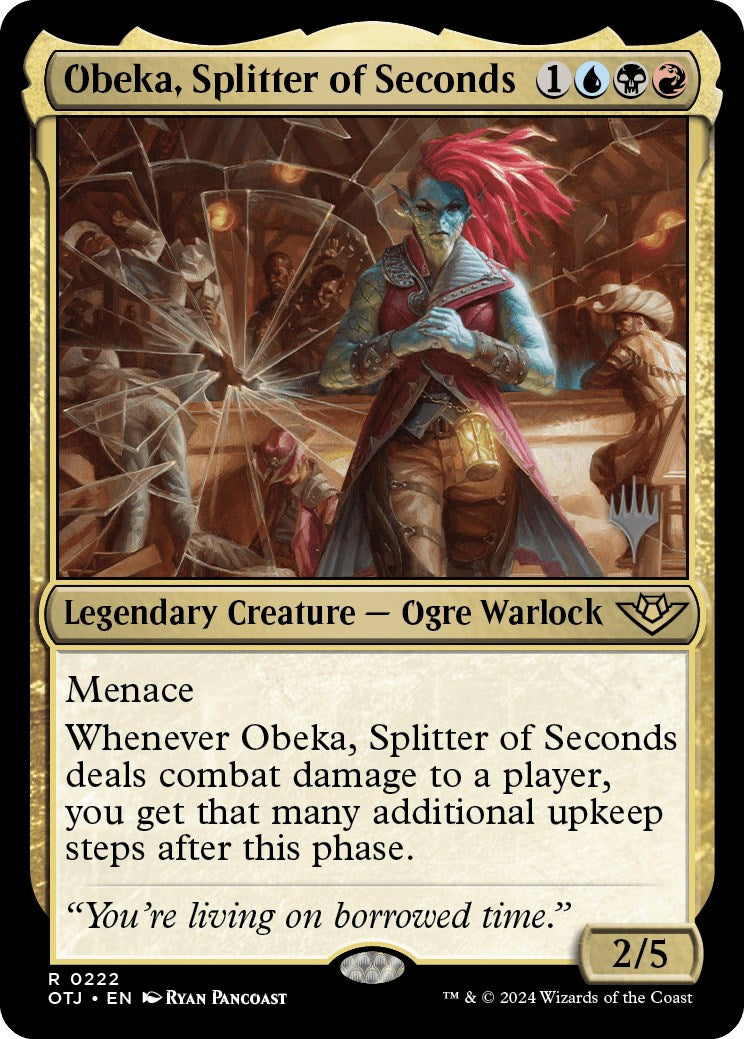 Obeka, Splitter of Seconds (Promo Pack) [Outlaws of Thunder Junction Promos] | The CG Realm