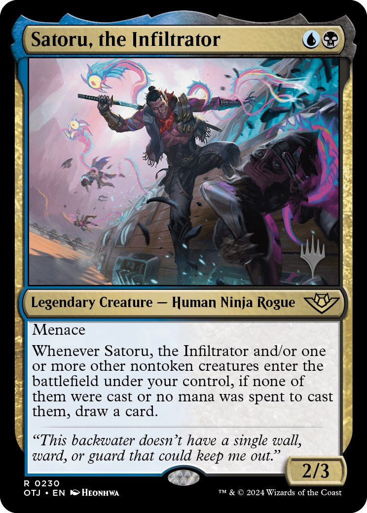 Satoru, the Infiltrator (Promo Pack) [Outlaws of Thunder Junction Promos] | The CG Realm