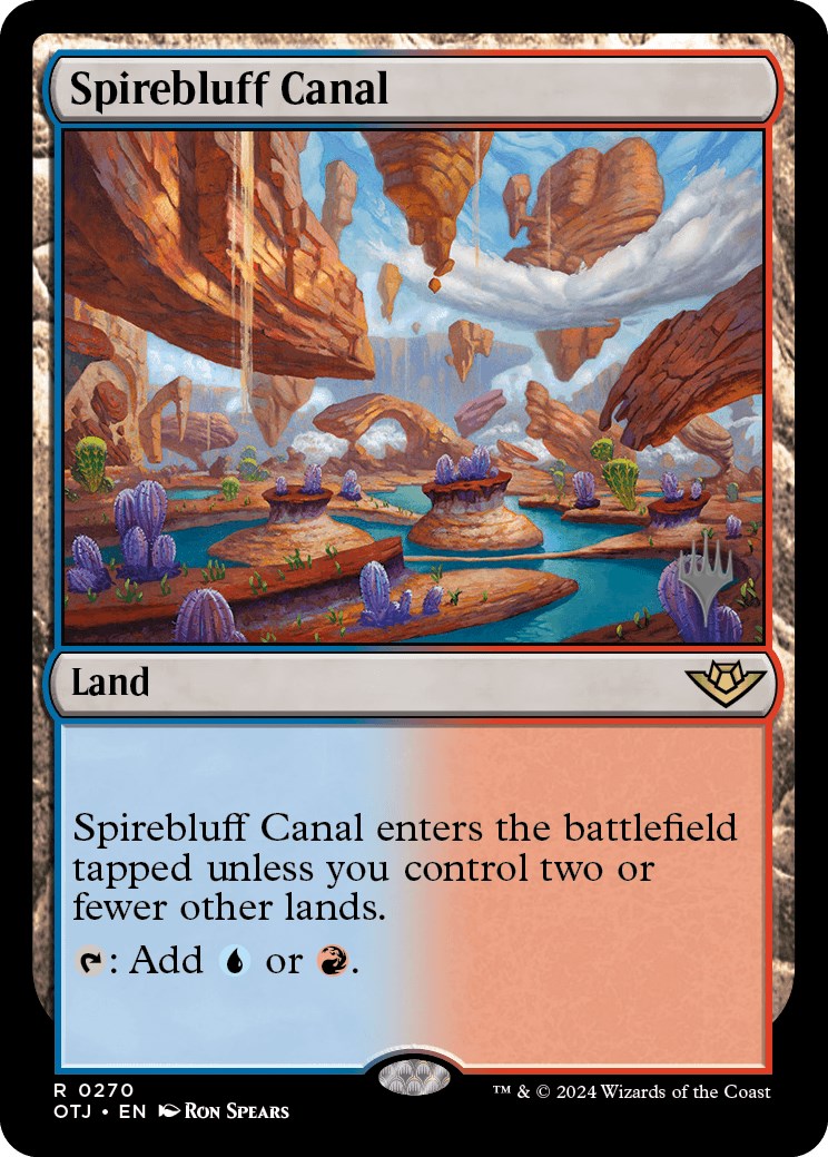 Spirebluff Canal (Promo Pack) [Outlaws of Thunder Junction Promos] | The CG Realm