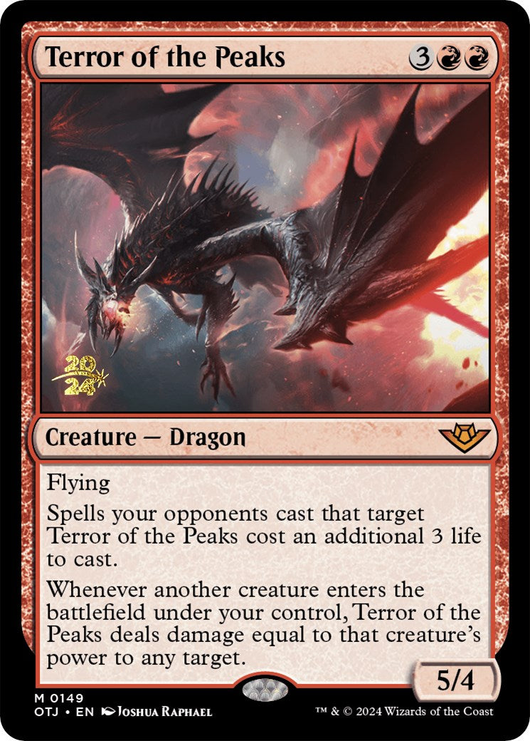 Terror of the Peaks (OTJ) [Outlaws of Thunder Junction Prerelease Promos] | The CG Realm