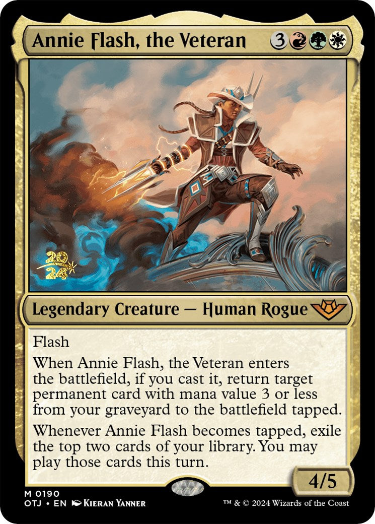 Annie Flash, the Veteran [Outlaws of Thunder Junction Prerelease Promos] | The CG Realm
