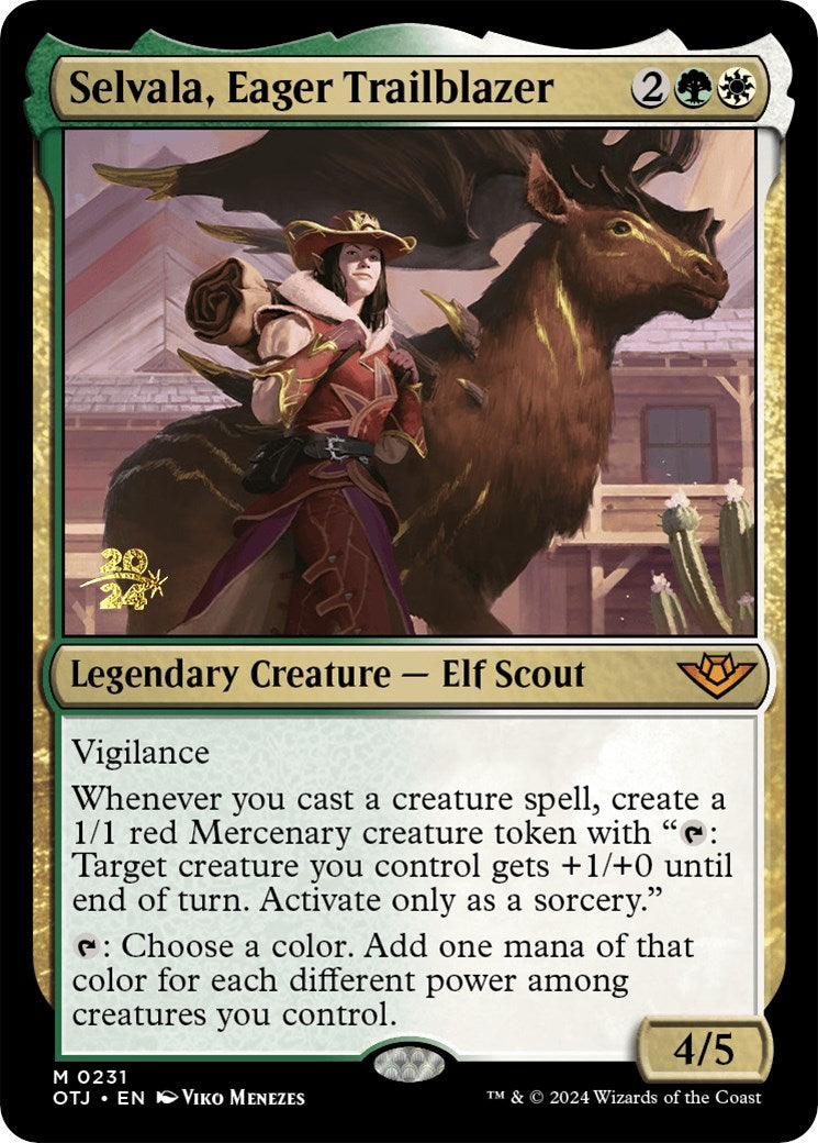 Selvala, Eager Trailblazer [Outlaws of Thunder Junction Prerelease Promos] | The CG Realm