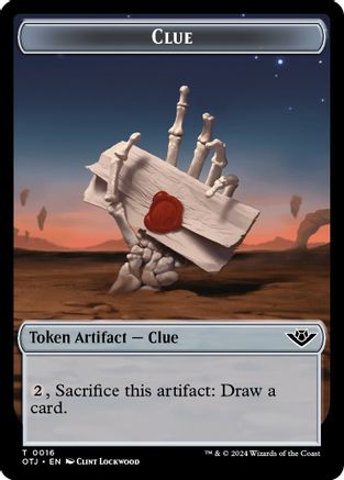Clue // Plot Double-Sided Token (OTJ-16 // 20) - Outlaws of Thunder Junction