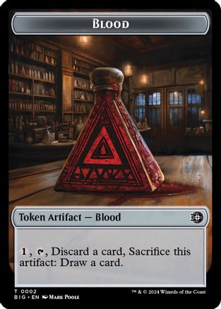 Blood // Plot Double-Sided Token (BIG-2 // 20) - Outlaws of Thunder Junction: The Big Score