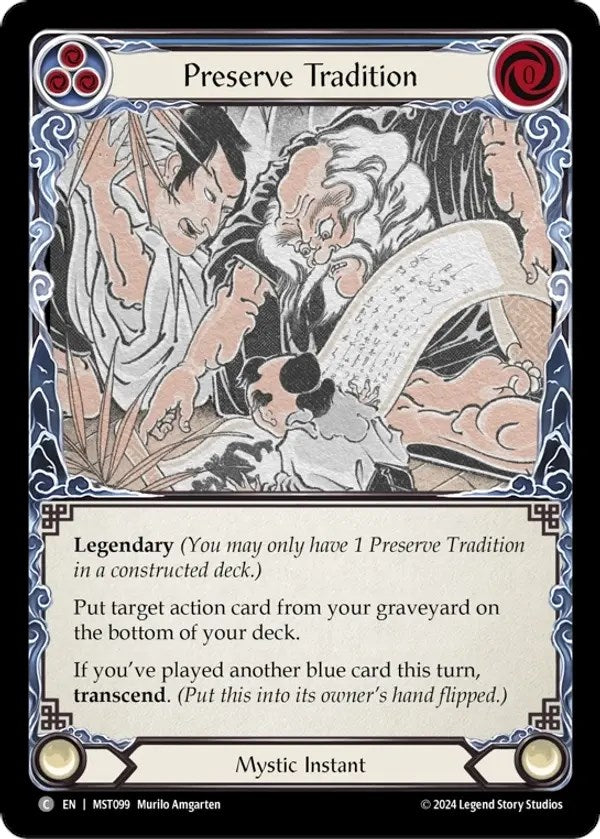 Perserve Tradition [MST099] (Part the Mistveil) | The CG Realm