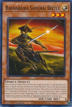 Ragnaraika Samurai Beetle (LEDE-EN014) - Legacy of Destruction 1st Edition