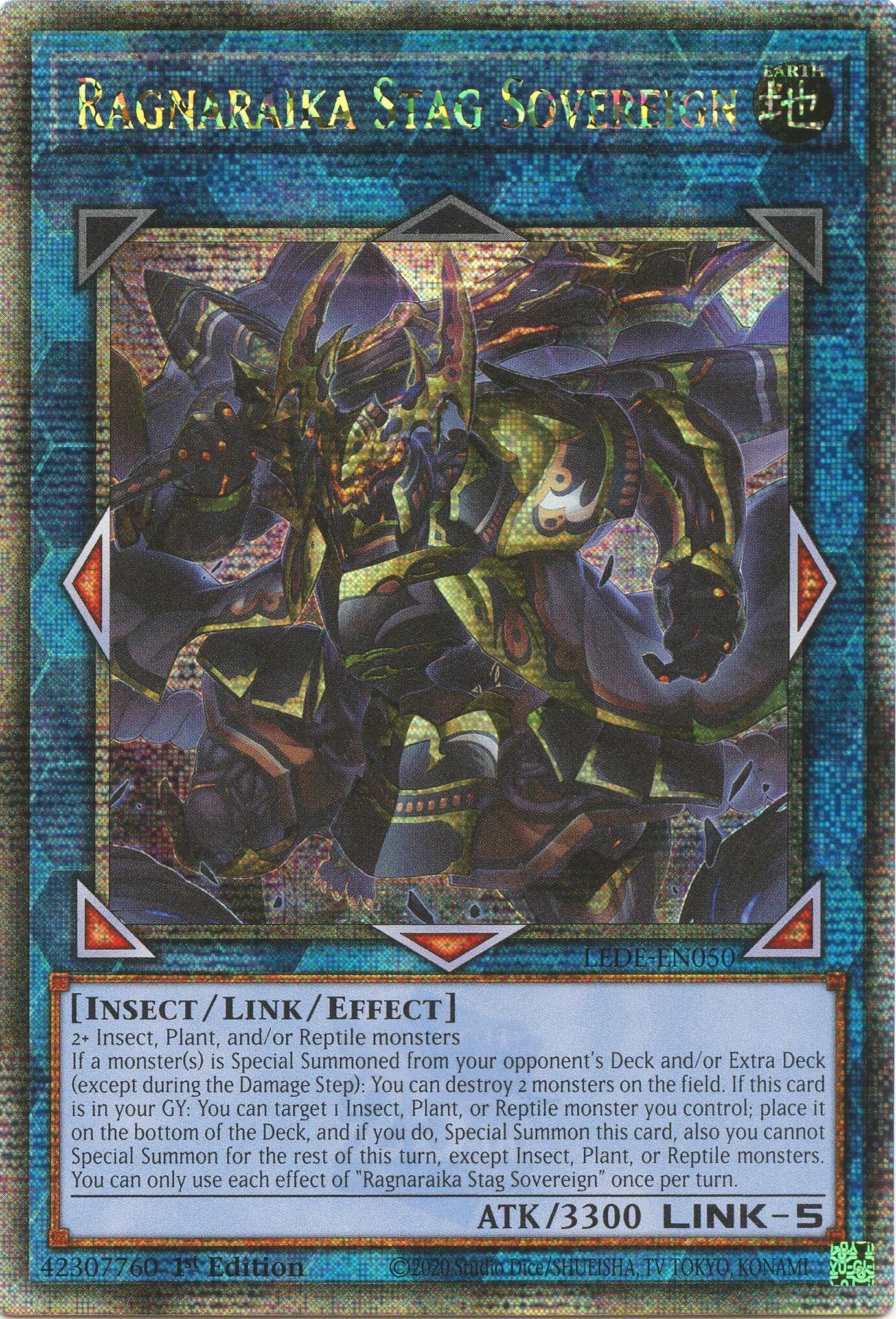 Ragnaraika Stag Sovereign (Quarter Century Secret Rare) [LEDE-EN050] Quarter Century Secret Rare | The CG Realm