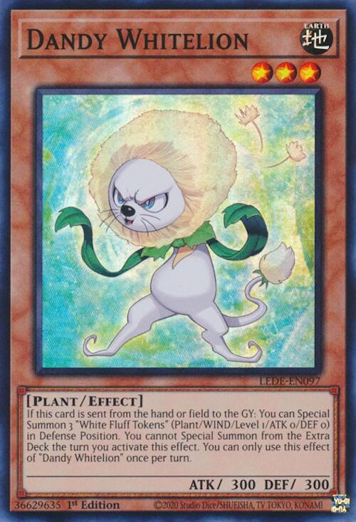 Dandy Whitelion [LEDE-EN097] Super Rare | The CG Realm