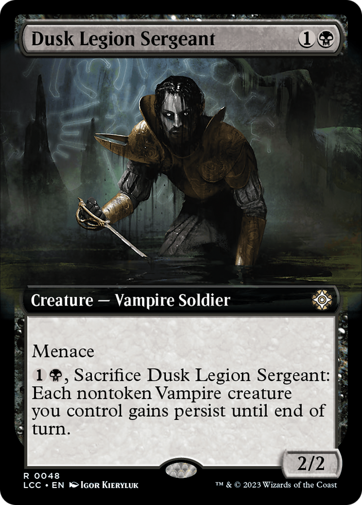 Dusk Legion Sergeant (Extended Art) [The Lost Caverns of Ixalan Commander] | The CG Realm