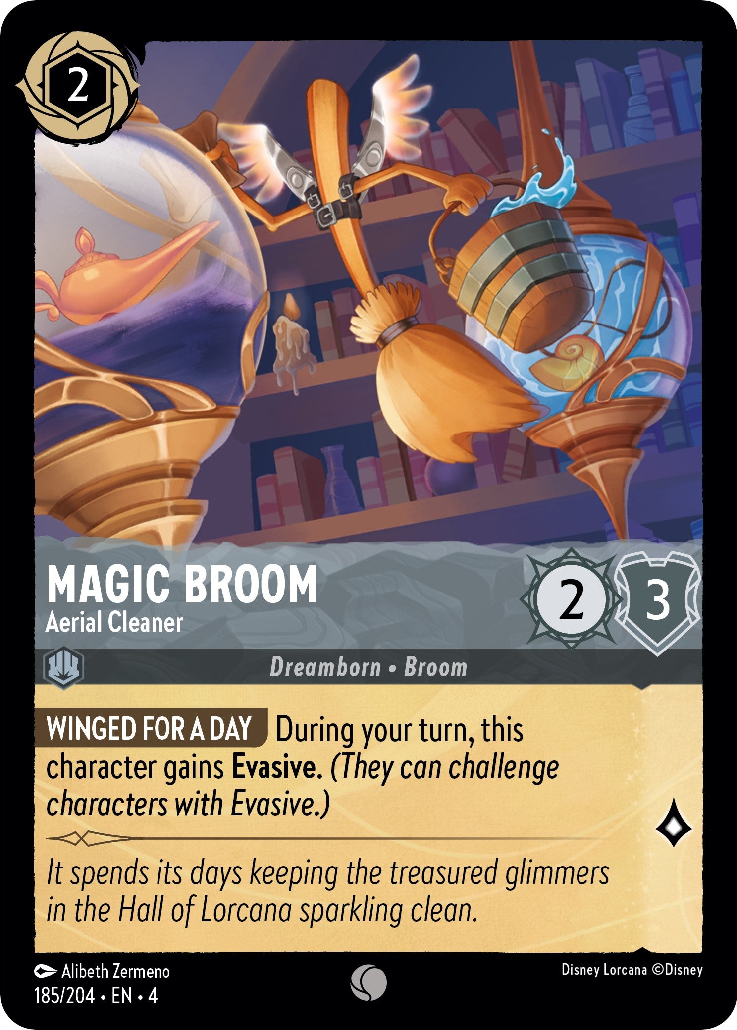 Magic Broom - Aerial Cleaner (185/204) [Ursula's Return] | The CG Realm
