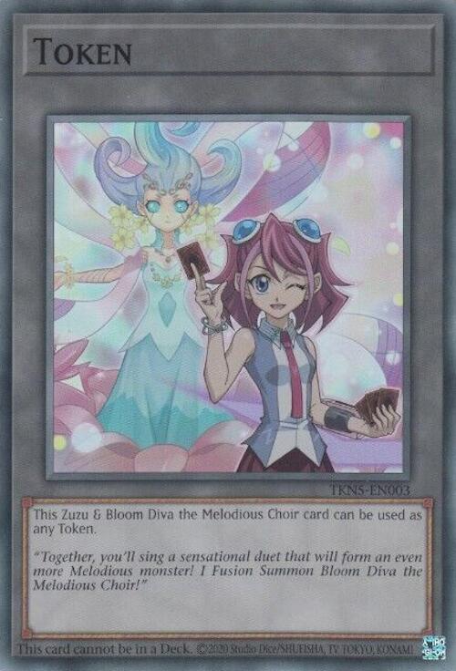 Token: Zuzu and Bloom Diva the Melodious Choir [TKN5-EN003] Super Rare | The CG Realm