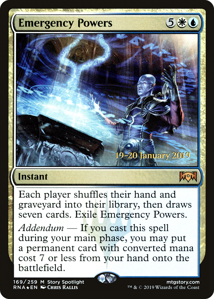 Emergency Powers (PRE-169S) - Ravnica Allegiance Promos Foil
