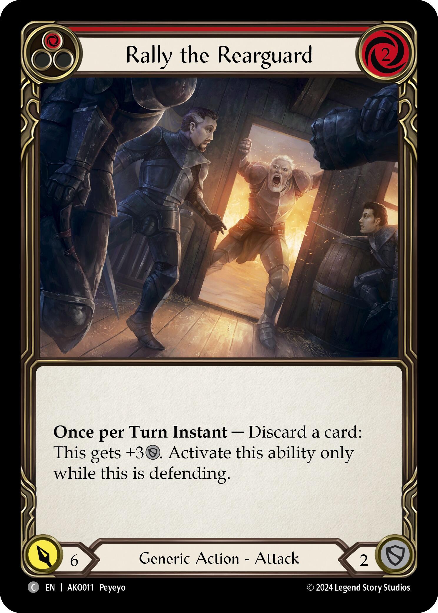 Rally the Rearguard (Red) [AKO011] (Armory Deck: Kayo) | The CG Realm
