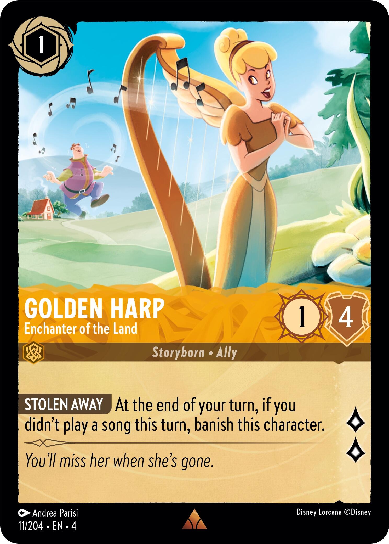 Golden Harp - Enchanter of the Land (11/204) [Ursula's Return] | The CG Realm