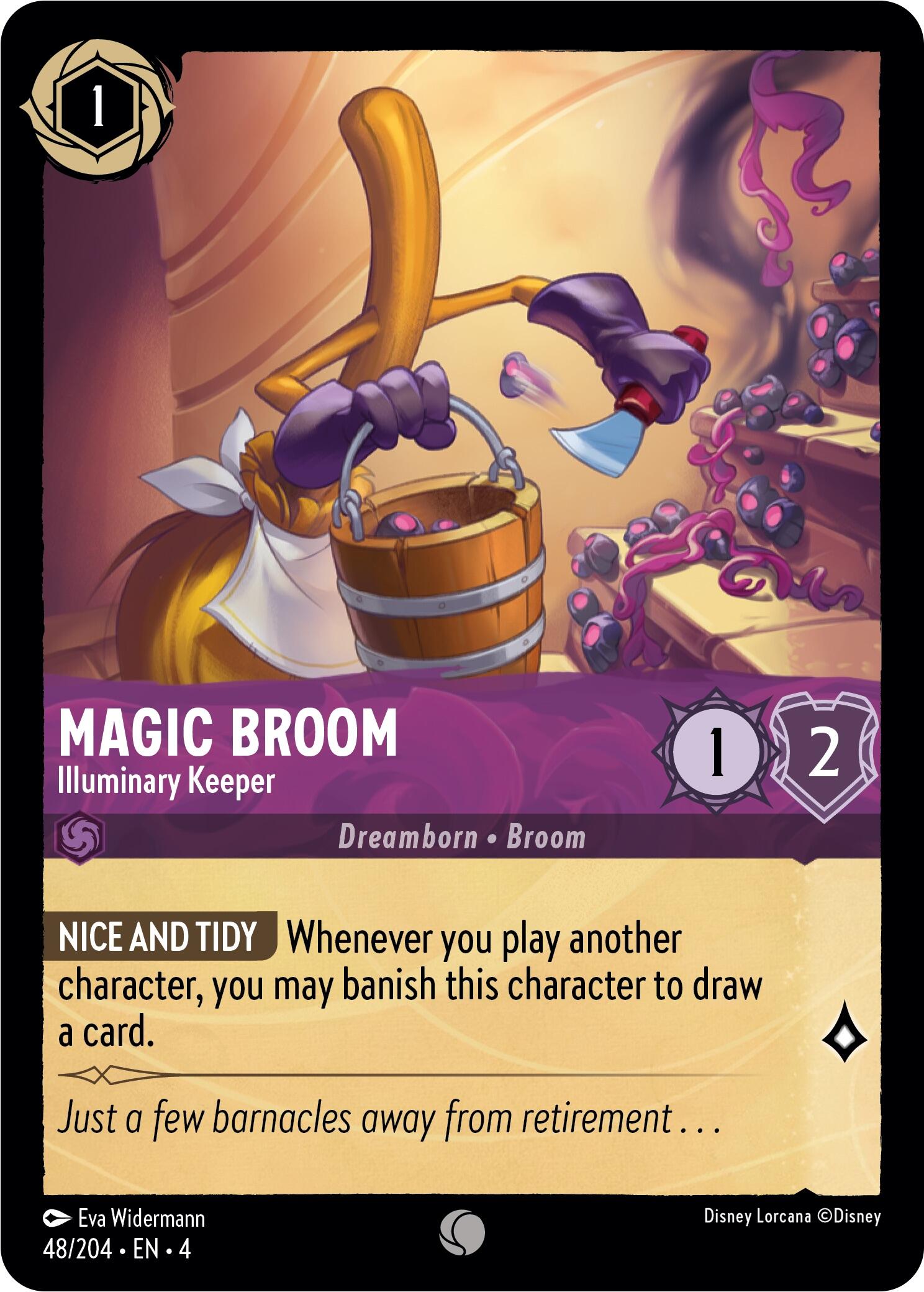 Magic Broom - Illuminary Keeper (48/204) [Ursula's Return] | The CG Realm