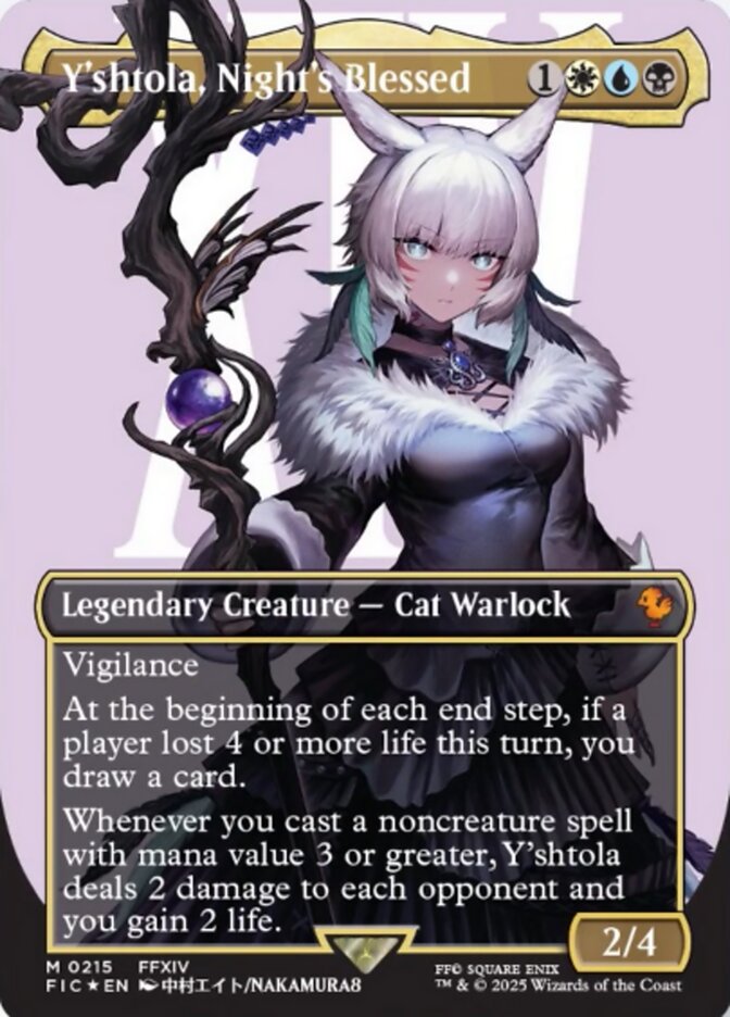 Y'shtola, Night's Blessed (Borderless) [FINAL FANTASY Commander] | The CG Realm