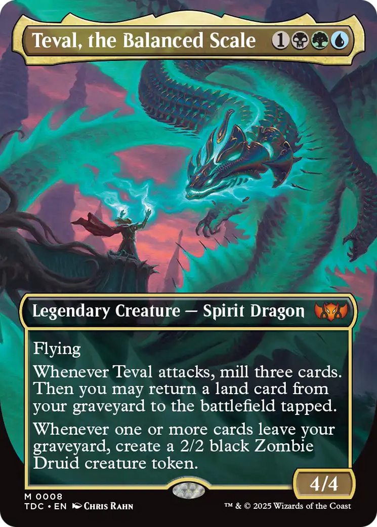 Teval, the Balanced Scale (Borderless) [Tarkir: Dragonstorm Commander] | The CG Realm