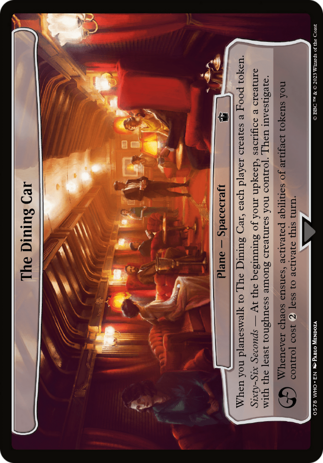 The Dining Car [Doctor Who] | The CG Realm