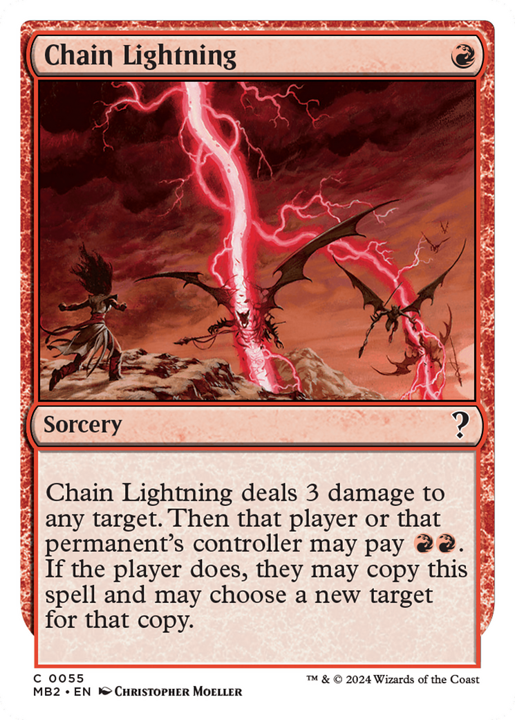 Chain Lightning (White Border) [Mystery Booster 2] | The CG Realm