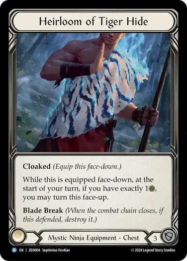 Heirloom of Tiger Hide [ZEN004] (Part the Mistveil Zen Blitz Deck) | The CG Realm