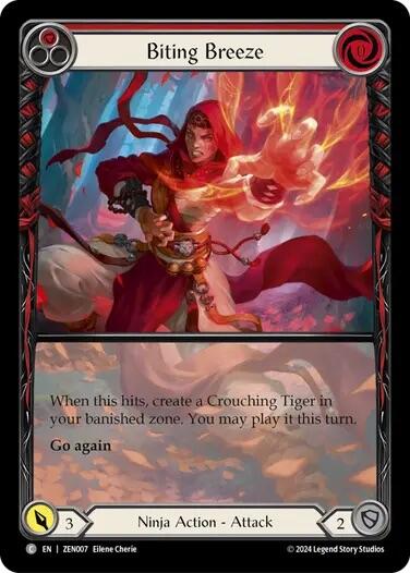 Biting Breeze (Red) [ZEN007] (Part the Mistveil Zen Blitz Deck) | The CG Realm