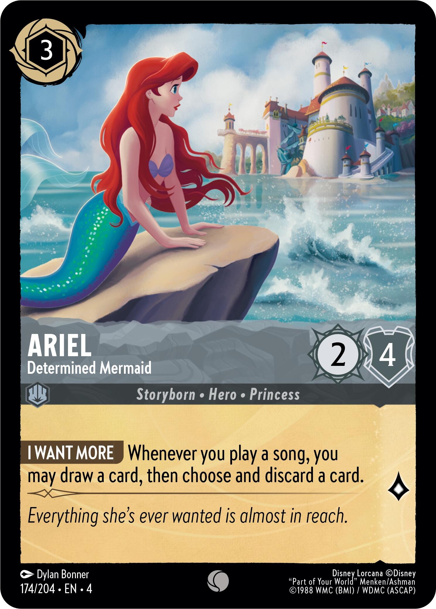 Ariel - Determined Mermaid (174/204) [Ursula's Return] | The CG Realm