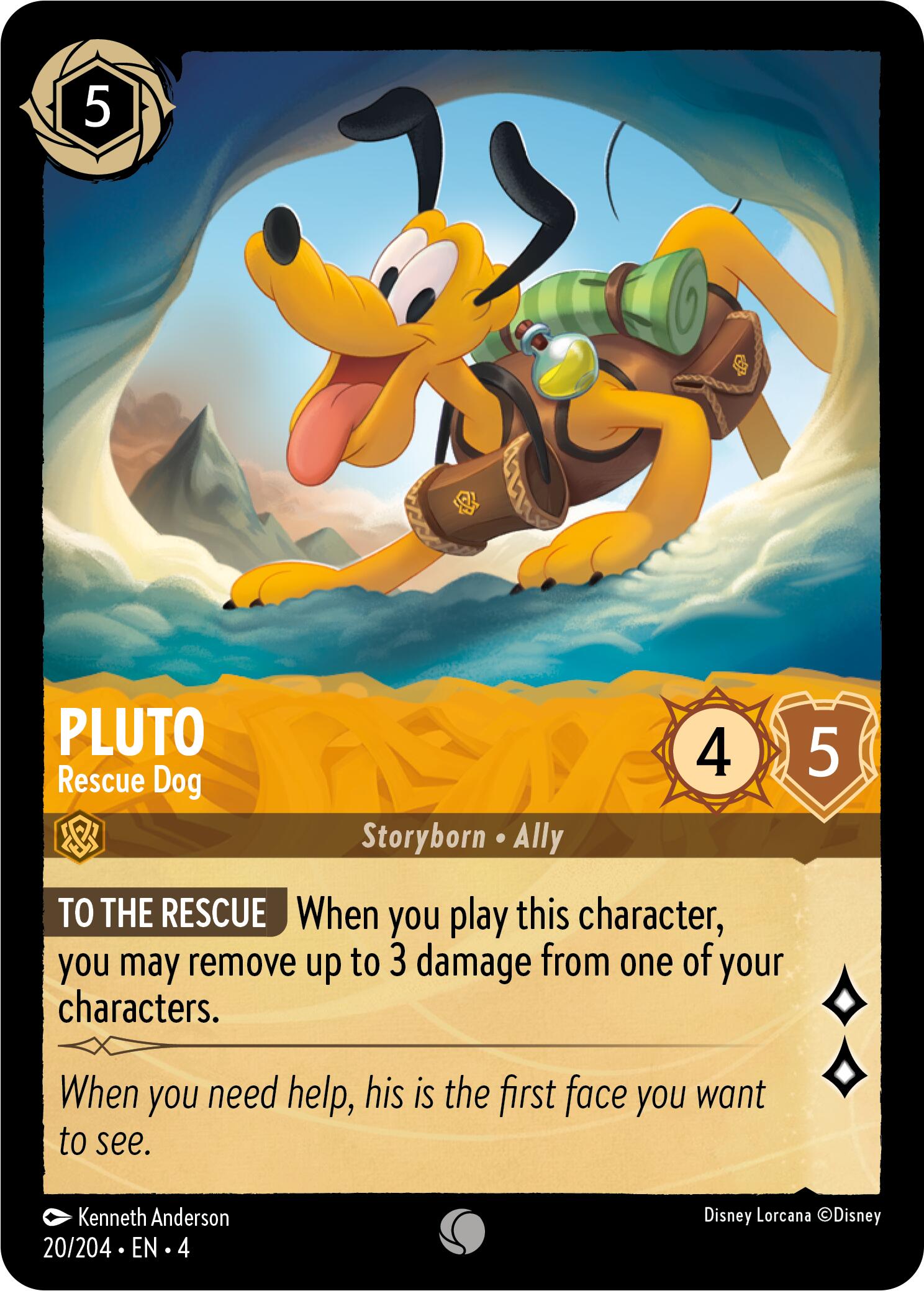 Pluto - Rescue Dog (20/204) [Ursula's Return] | The CG Realm
