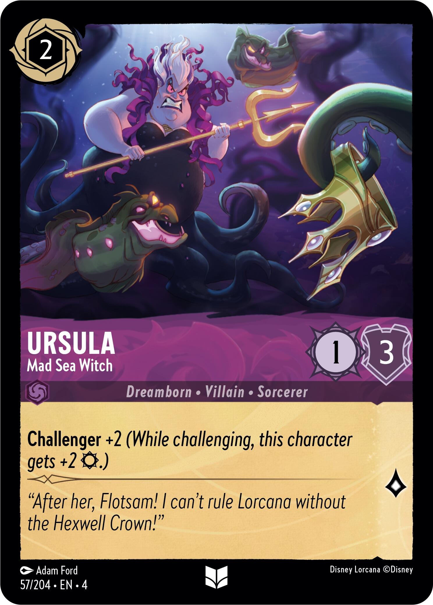 Ursula - Mad Sea Witch (57/204) [Ursula's Return] | The CG Realm