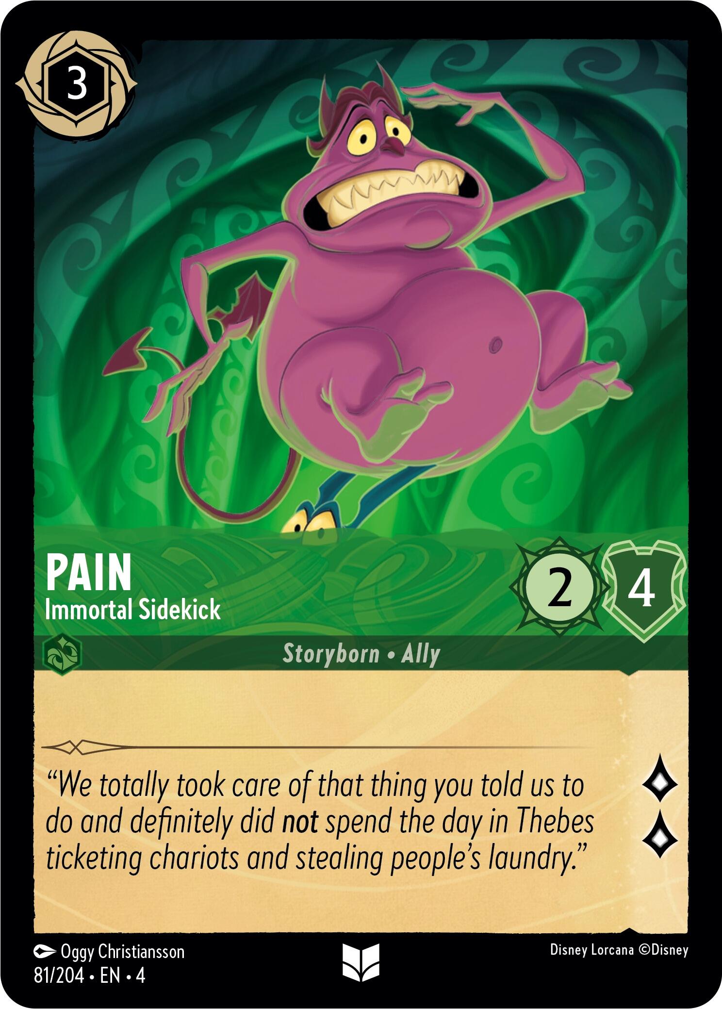 Pain - Immortal Sidekick (81/204) [Ursula's Return] | The CG Realm