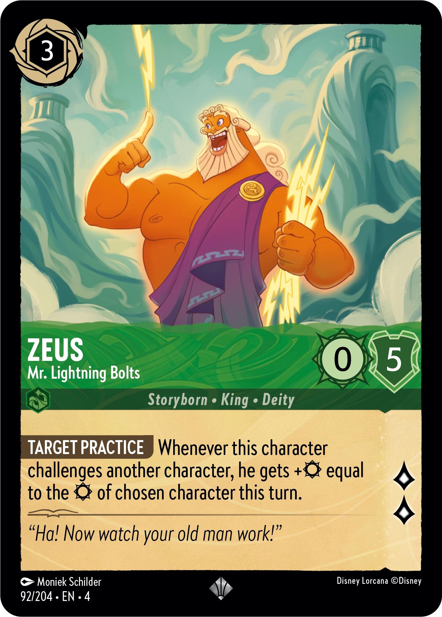Zeus - Mr. Lightning Bolts (92/204) [Ursula's Return] | The CG Realm