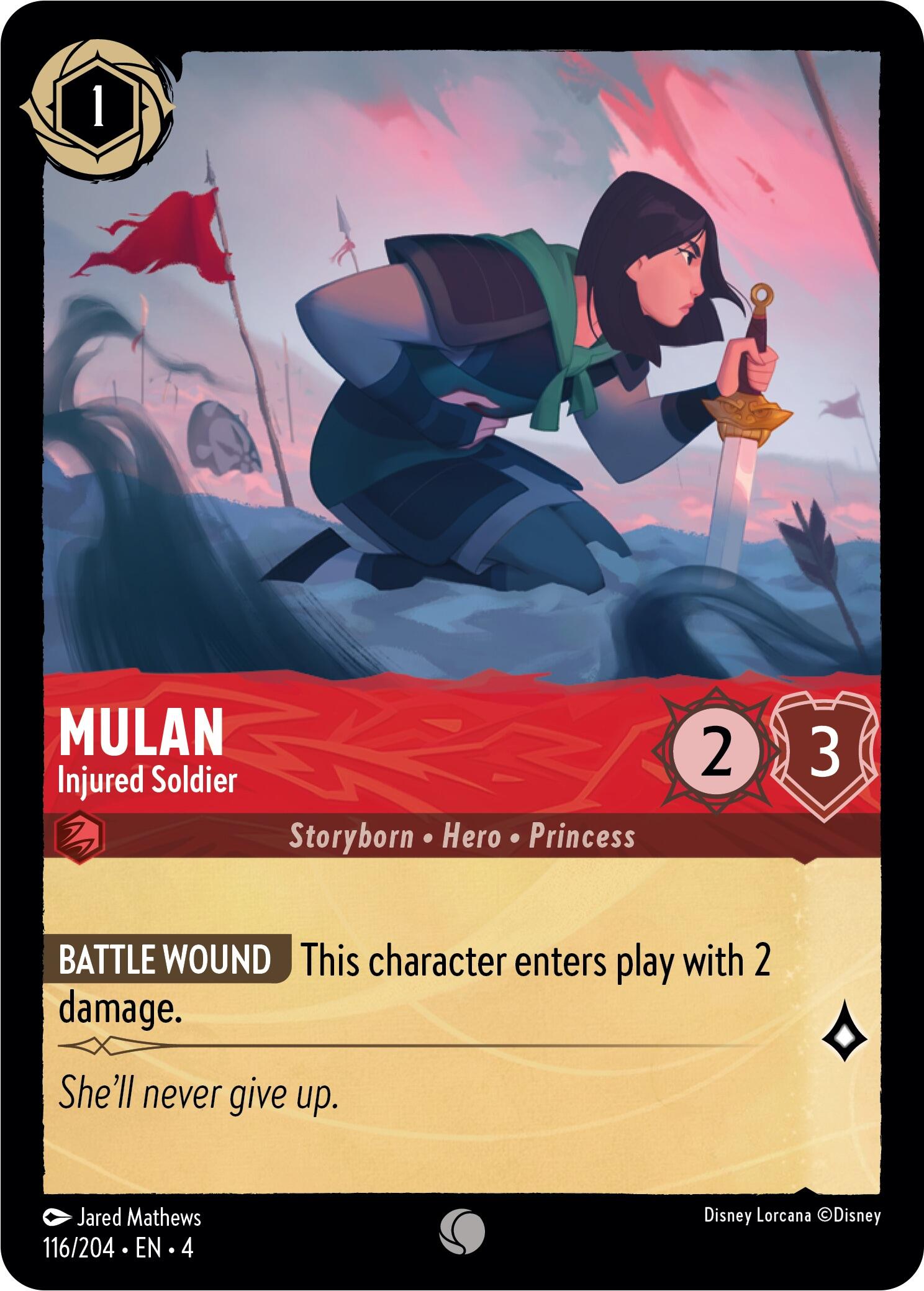 Mulan - Injured Soldier (116/204) [Ursula's Return] | The CG Realm