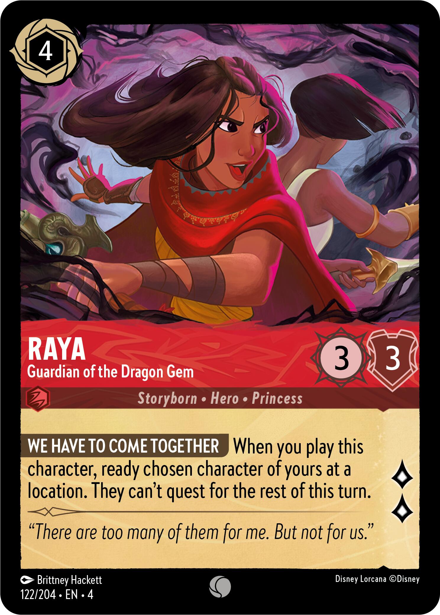 Raya - Guardian of the Dragon Gem (122/204) [Ursula's Return] | The CG Realm